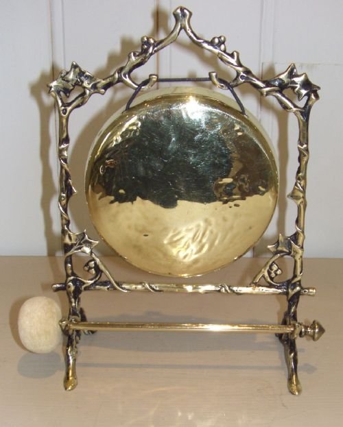 Victorian Brass Table Gong